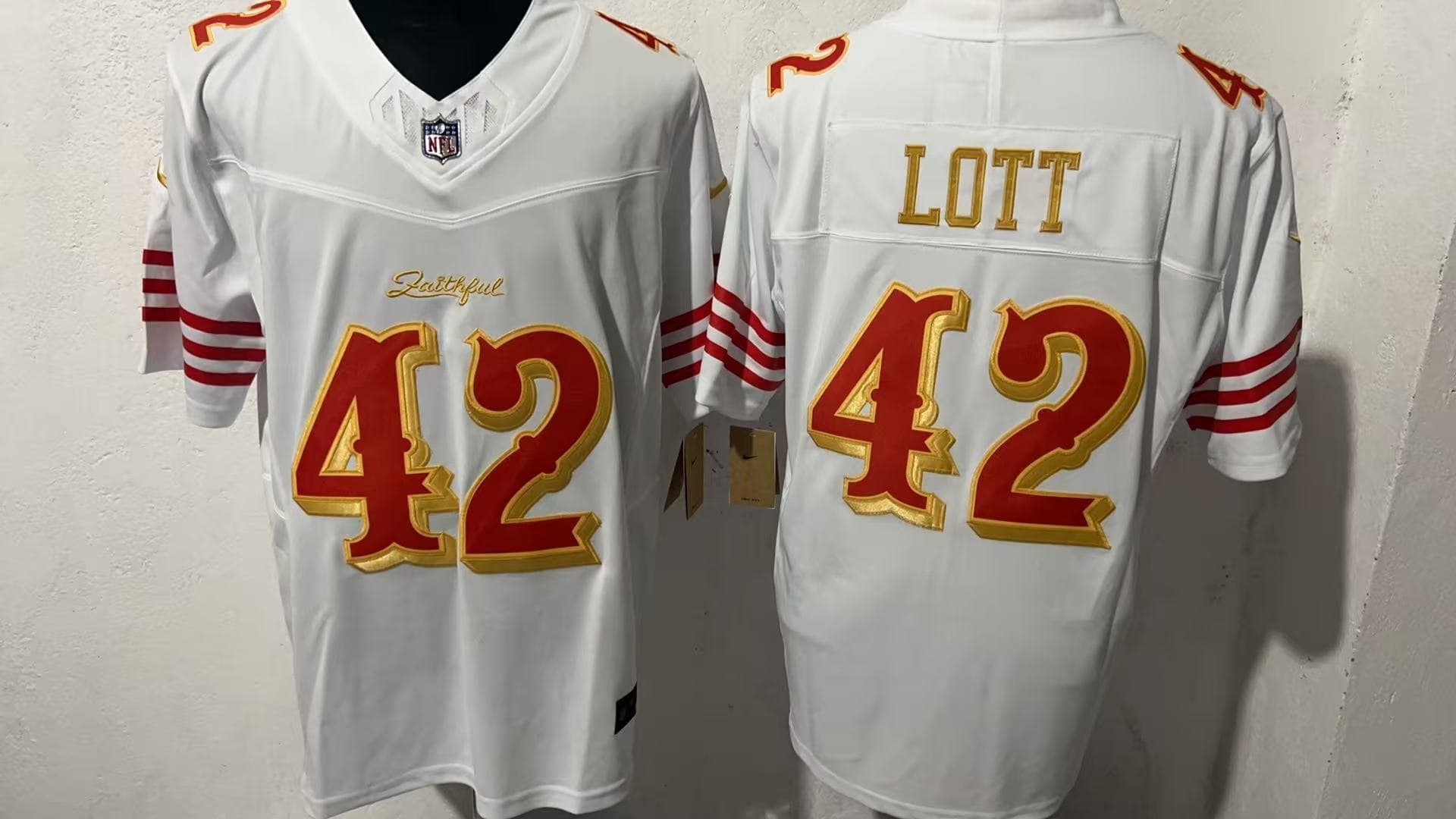 Men's San Francisco 49ers 2025 Vapor Limited     Jersey - All Stitched Ronnie Lott 42