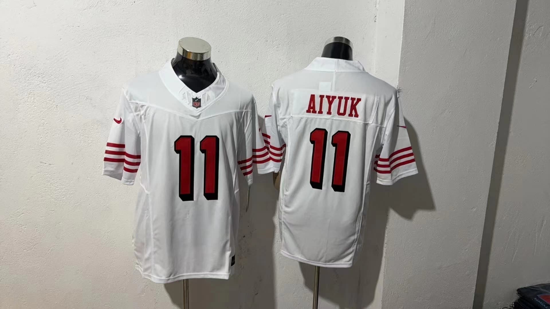 Men's San Francisco 49ers 2025 Vapor Limited Jersey - All Stitched   11 AIYUK