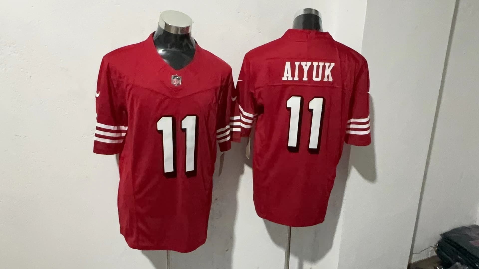 Men's San Francisco 49ers 2025 Vapor Limited Jersey - All Stitched  11 AIYUK