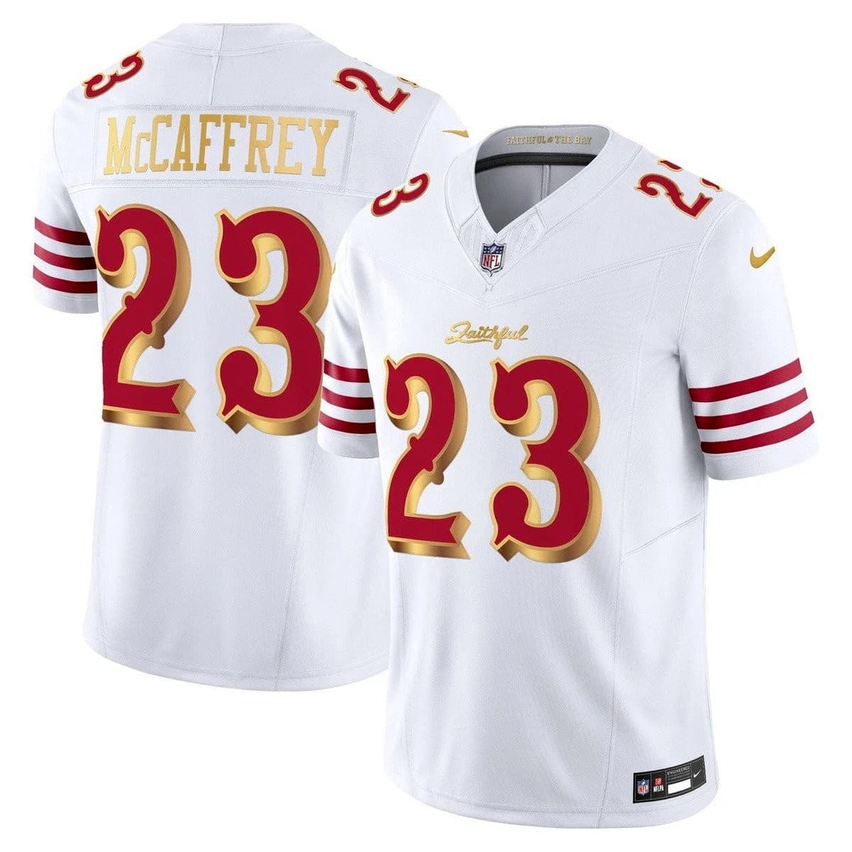 Men's San Francisco 49ers 2025 Vapor Limited Jersey - All Stitched 23 Christian McCaffrey