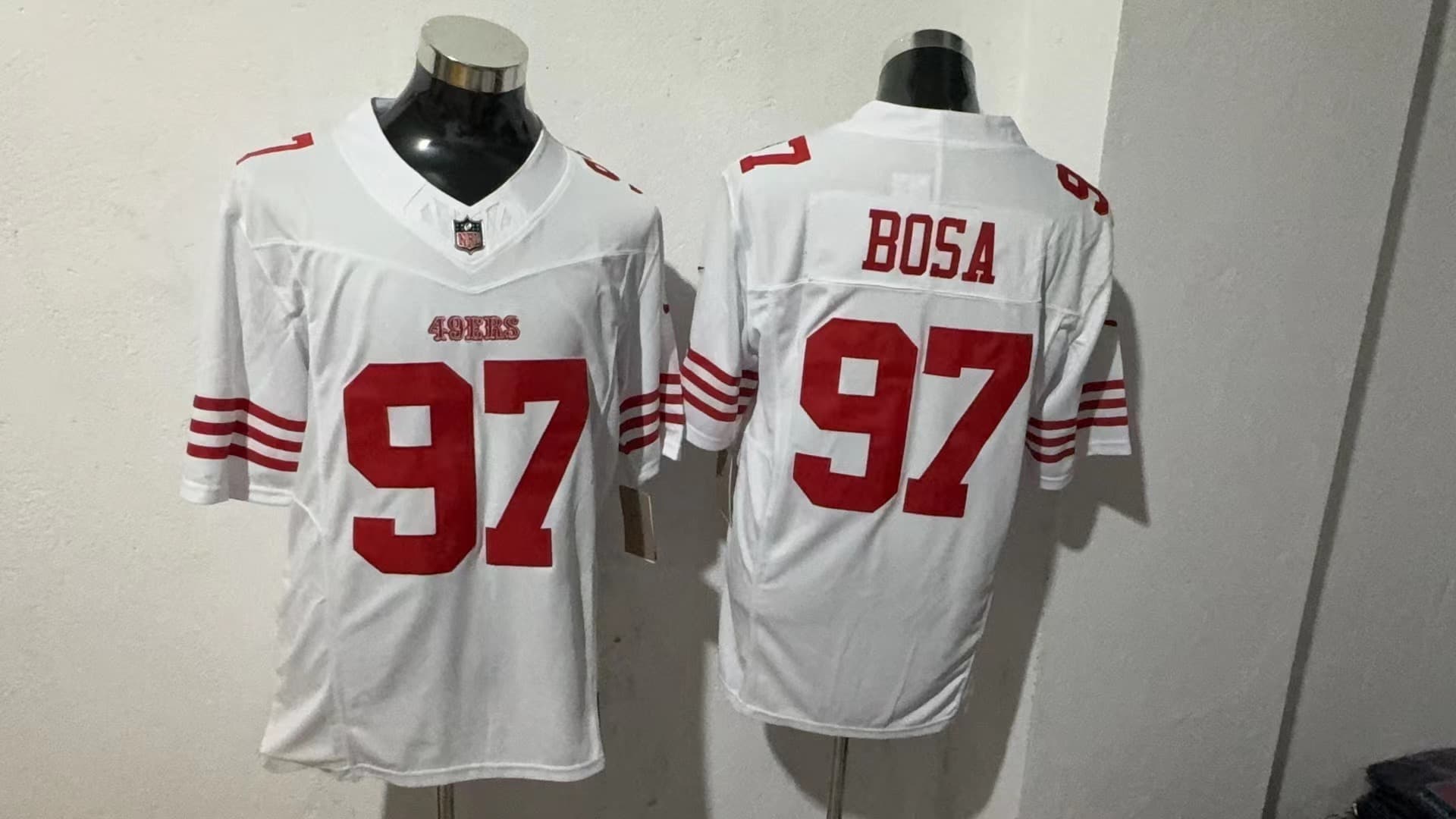 Men's San Francisco 49ers 2025 Vapor Limited Jersey - All Stitched Nick Bosa    97