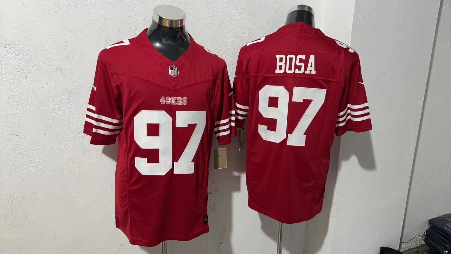 Men's San Francisco 49ers 2025 Vapor Limited Jersey - All Stitched Nick Bosa   97