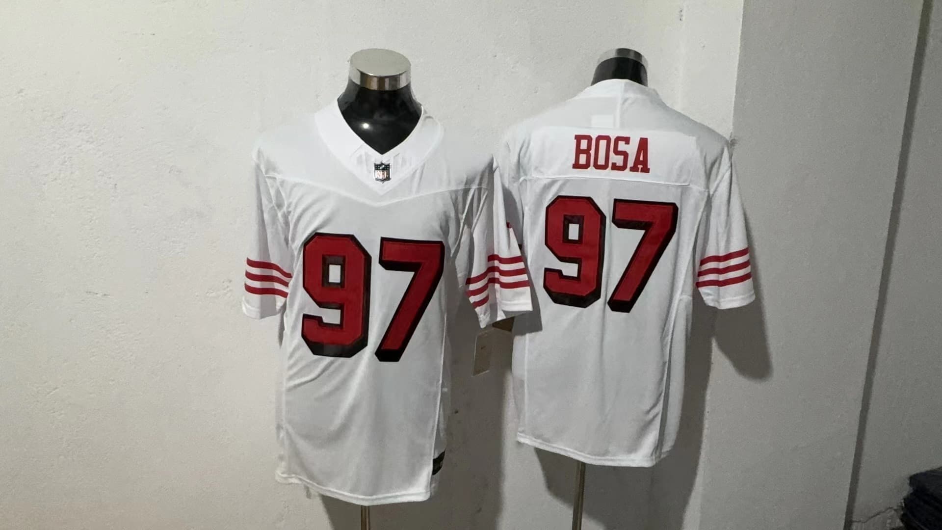 Men's San Francisco 49ers 2025 Vapor Limited Jersey - All Stitched Nick Bosa  97