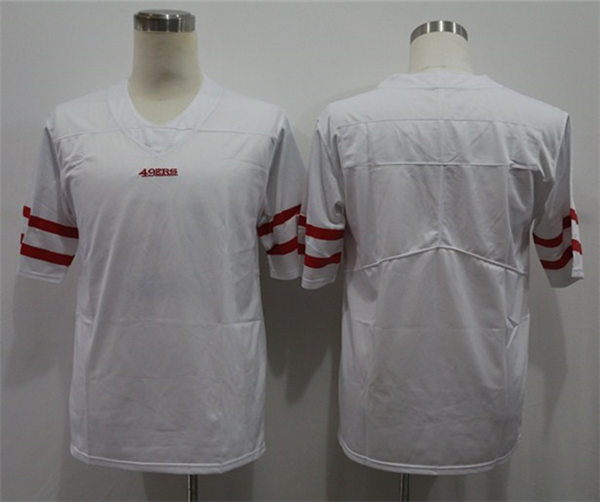 Men's San Francisco 49ers Blank Nike White Vapor Limited Team Jerse