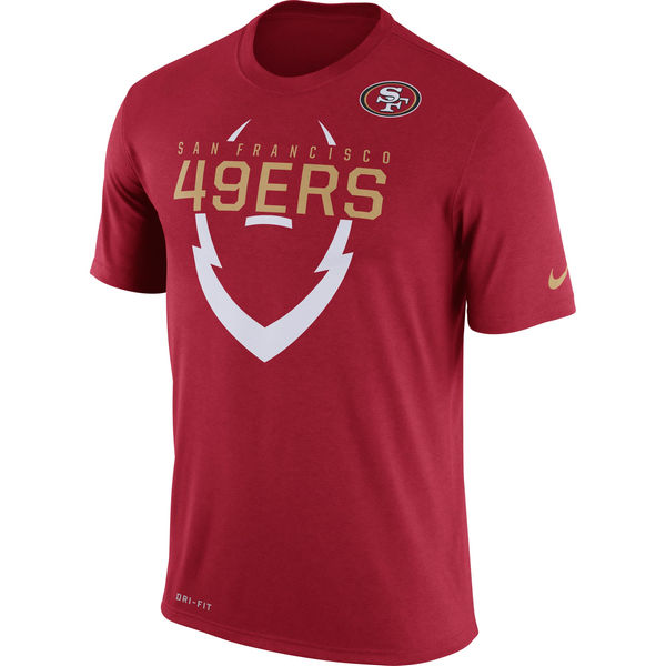Men's San Francisco 49ers Nike Black Fan Gear Icon Performance T-Shirt