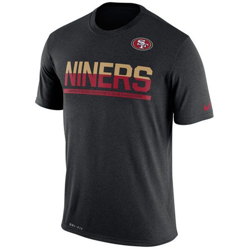 Men's San Francisco 49ers Nike Practice Legend Performance T-Shirt Black