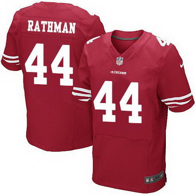 Men's San Francisco 49ers Retired Player #44 Tom Rathman Scarlet Red NFL Nike Elite Jersey