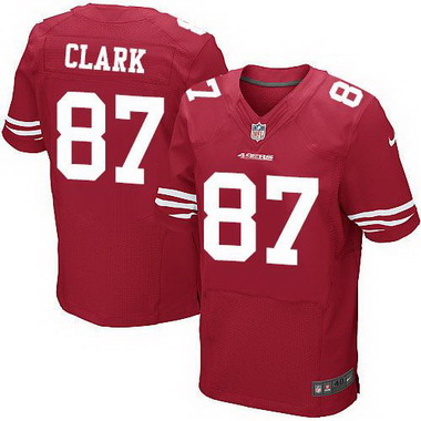 Men's San Francisco 49ers Retired Player #87 Dwight Clark Scarlet Red NFL Nike Elite Jersey