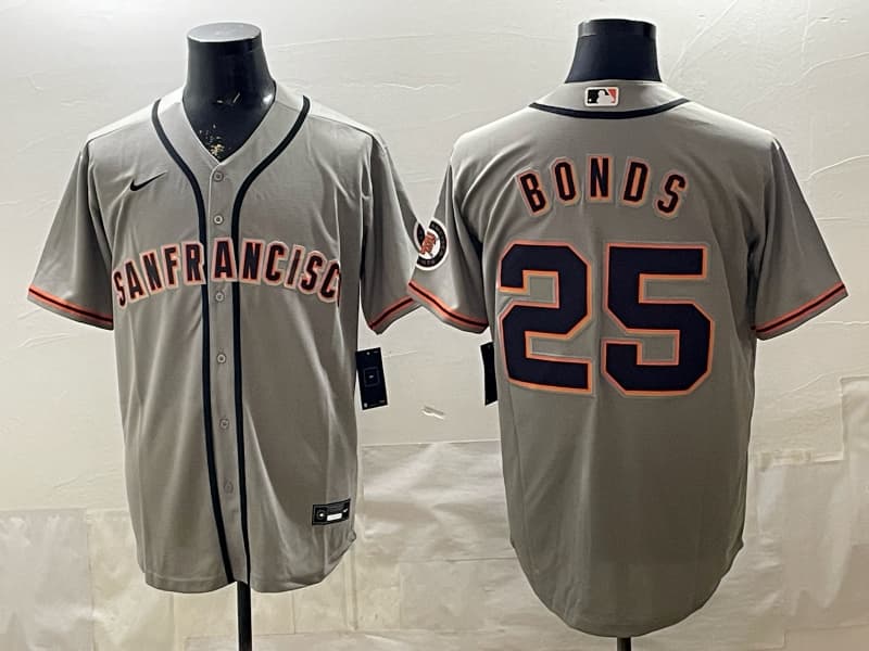Men's San Francisco Giants #25 Barry Bonds  Stitched Nike Jersey