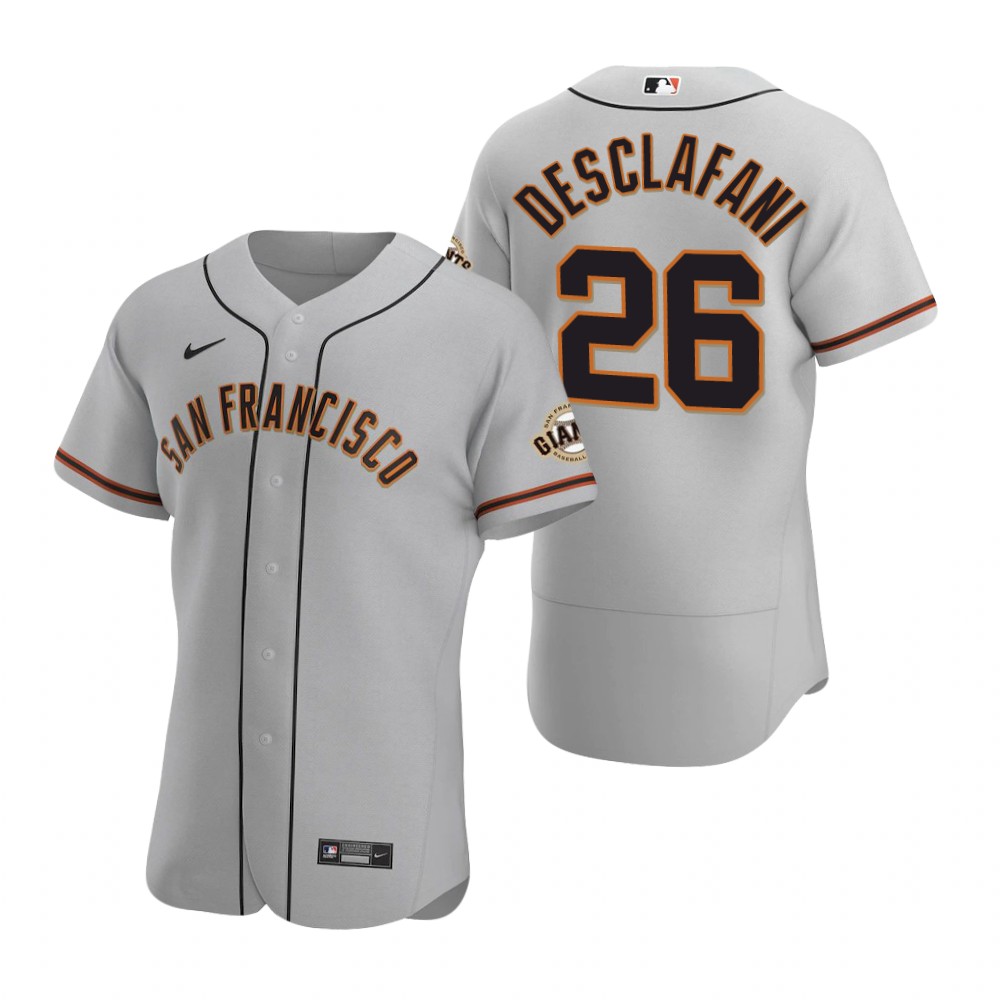 Men's San Francisco Giants #26 Anthony DeSclafani Nike Grey Road Flexbase Jersey