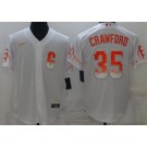 Men's San Francisco Giants #35 Brandon Crawford White 2021 MLB All Star Stitched Cool Base Nike Jersey