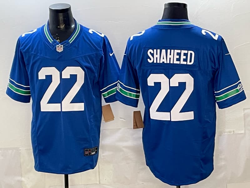 Men's Seattle Seahawks   Vapor    Limited Jersey  All Stitched  SHAHEED 22