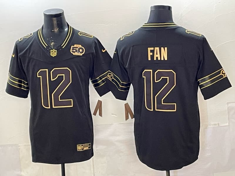 Men's Seattle Seahawks   Vapor  Limited Jersey - All Stitched  12th Fan