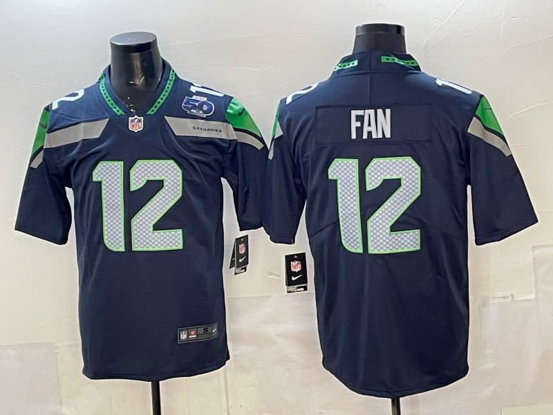 Men's Seattle Seahawks   Vapor  Limited Jersey - All Stitched 12th Fan