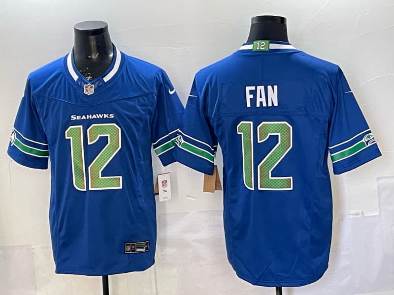 Men's Seattle Seahawks   Vapor Limited Jersey - All Stitched #12th Fan