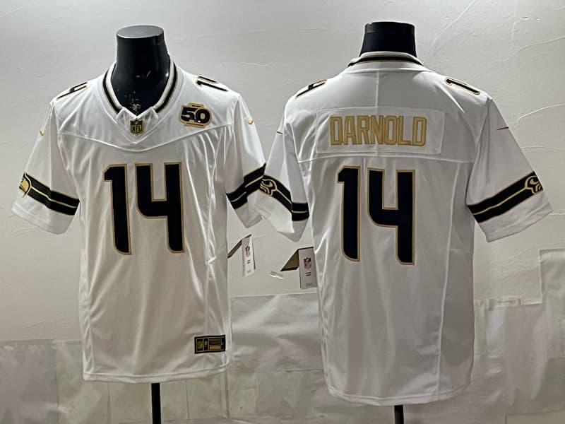 Men's Seattle Seahawks   Vapor Limited Jersey - All Stitched 14  Sam Darnold