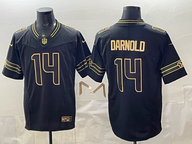 Men's Seattle Seahawks   Vapor Limited Jersey - All Stitched 14 Sam   Darnold