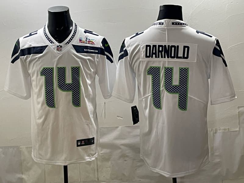 Men's Seattle Seahawks   Vapor Limited Jersey - All Stitched 14 Sam Darnold