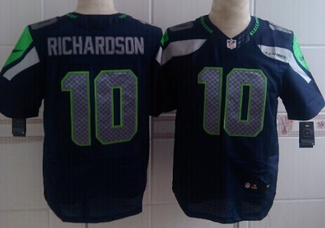 Men's Seattle Seahawks #10 Paul Richardson Blue Nik Elite Jersey