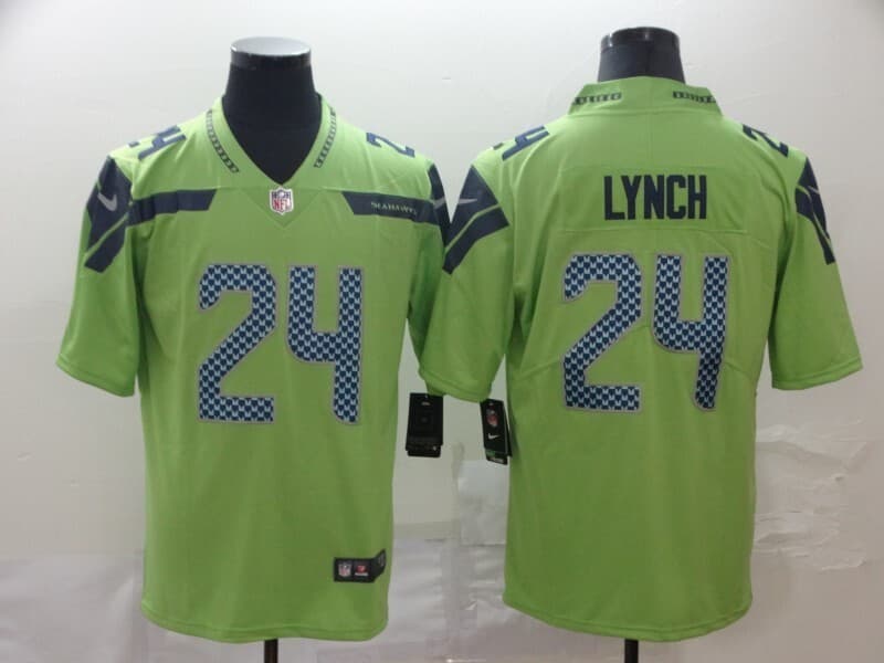 Men's Seattle Seahawks #24 Marshawn Lynch  e Stitched NFL Nike Limited Jersey