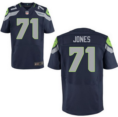 Men's Seattle Seahawks #71 Walter Jones Navy Blue Retired Player NFL Nike Elite Jersey