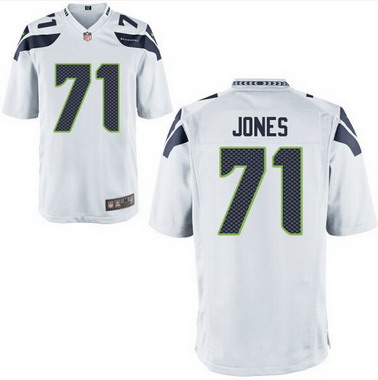 Men's Seattle Seahawks #71 Walter Jones White Retired Player NFL Nike Elite Jersey