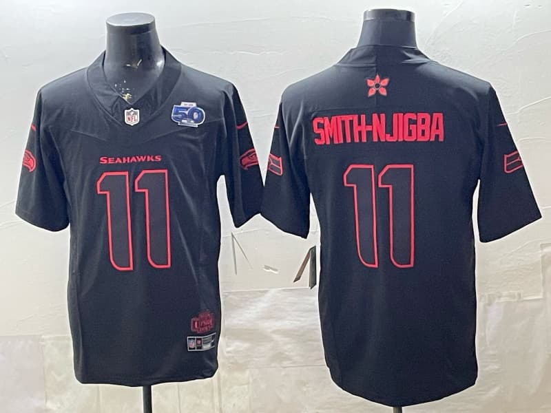 Men's Seattle Seahawks  Vapor  Limited Jersey  - All Stitched Smith-Njigba   11