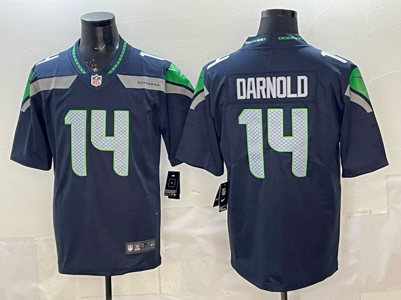 Men's Seattle Seahawks  Vapor Limited Jersey - All Stitched Sam Darnold   # 14