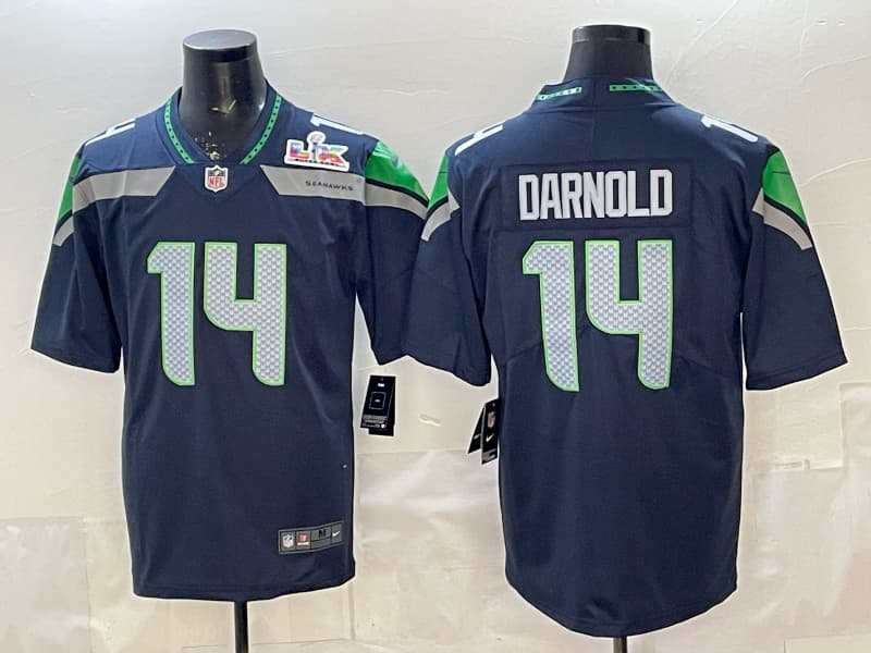 Men's Seattle Seahawks  Vapor Limited Jersey - All Stitched Sam Darnold  #14