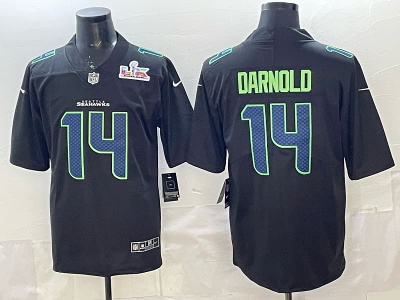 Men's Seattle Seahawks  Vapor Limited Jersey - All Stitched Sam Darnold # 14