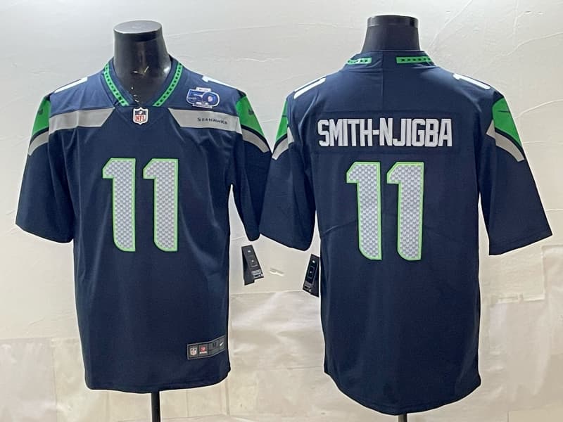Men's Seattle Seahawks  Vapor Limited Jersey - All Stitched Smith-  Njigba 11