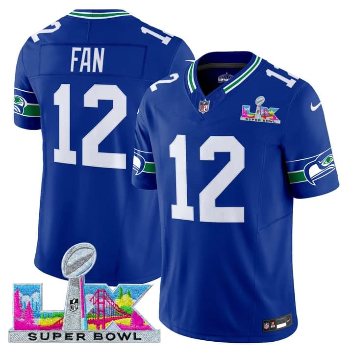 Men's Seattle Seahawks Super Bowl LX Vapor Limited Jersey - All Stitched 12th  Fan