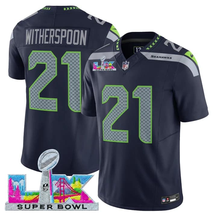 Men's Seattle Seahawks Super Bowl LX Vapor Limited Jersey - All Stitched Devon Witherspoon #21