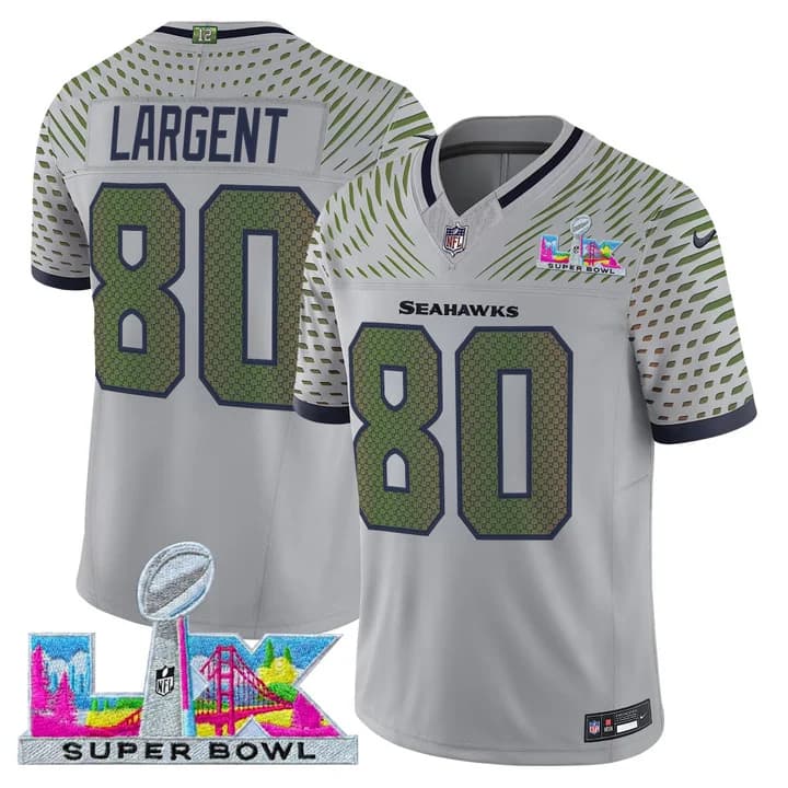Men's Seattle Seahawks Super Bowl LX Vapor Limited Jersey - All Stitched Steve Largent