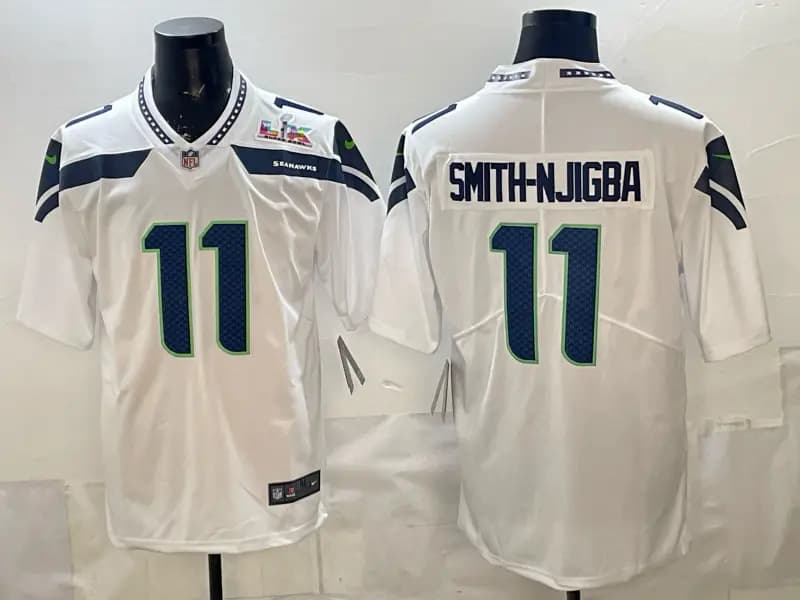 Men's Seattle Seahawks Vapor Limited Jersey - All Stitched Smith-Njigba 11