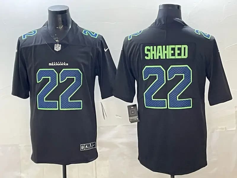 Men's Seattle Seahawks Vapor Limited Jersey All Stitched SHAHEED 22