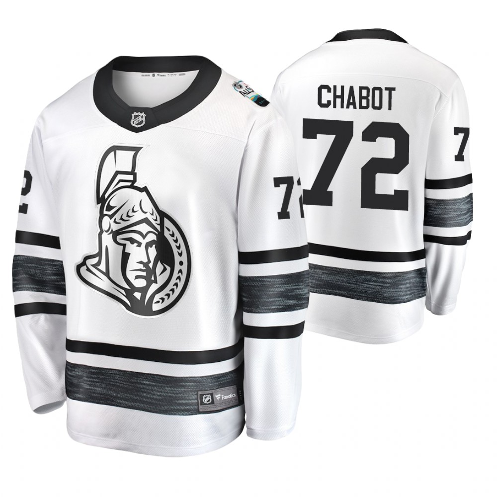 Men's Senators #72 Thomas Chabot White 2019 NHL All-Star Jersey