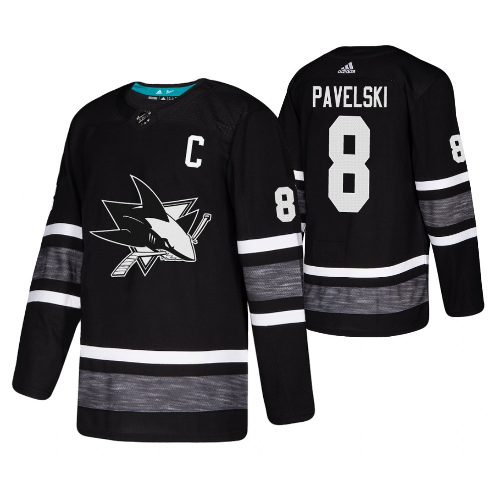 Men's Sharks #8 Joe Pavelski Black 2019 NHL All-Star Jersey