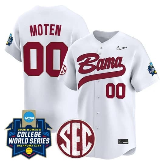 Men's Size - Alabama Softball 2026 World Series (WCWS) Vapor Premier Limited Jersey - All Stitc   Vic Moten  00