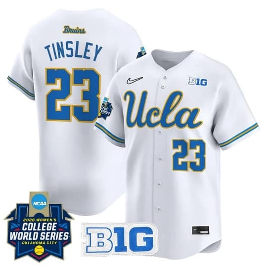 Men's Size - UCLA Bruins Softball 2026 World Series (WCWS) Vapor Premier Limited Jerse  Taylor Tinsley   23