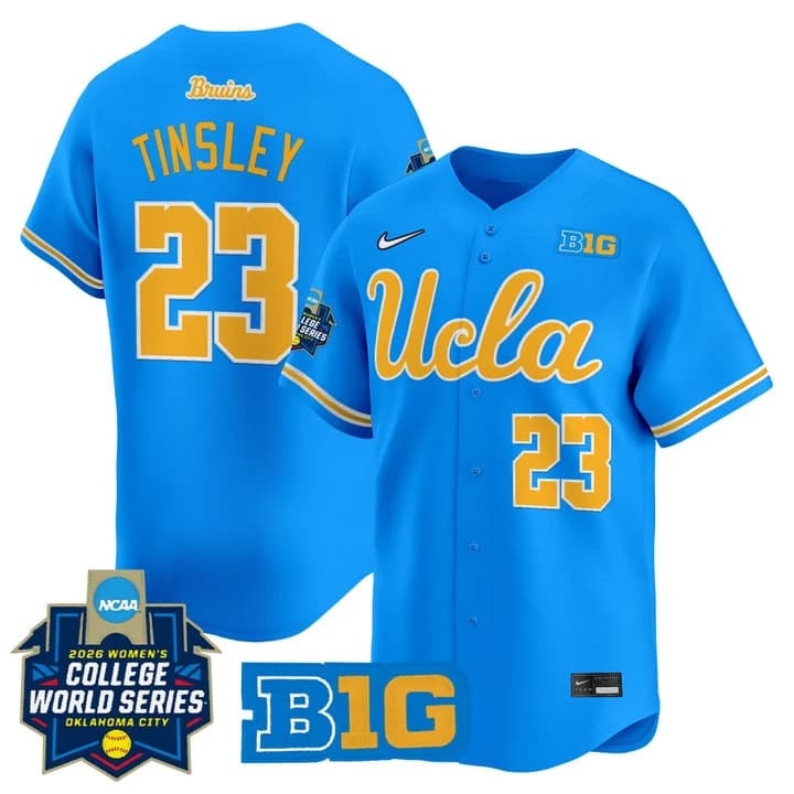 Men's Size - UCLA Bruins Softball 2026 World Series (WCWS) Vapor Premier Limited Jersey -    Taylor Tinsley