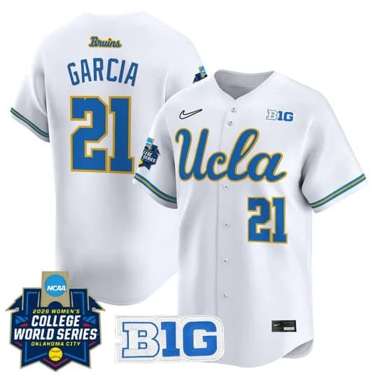 Men's Size - UCLA Bruins Softball 2026 World Series (WCWS) Vapor Premier Limited Jersey -   Aleena Garcia21