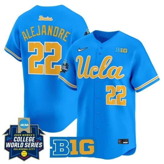 Men's Size - UCLA Bruins Softball 2026 World Series (WCWS) Vapor Premier Limited Jersey - A Bri Alejandre