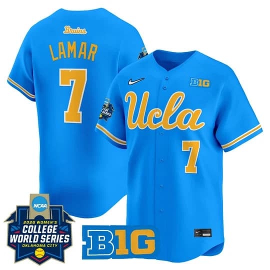 Men's Size - UCLA Bruins Softball 2026 World Series (WCWS) Vapor Premier Limited Jersey - Al  Jolyna Lamar