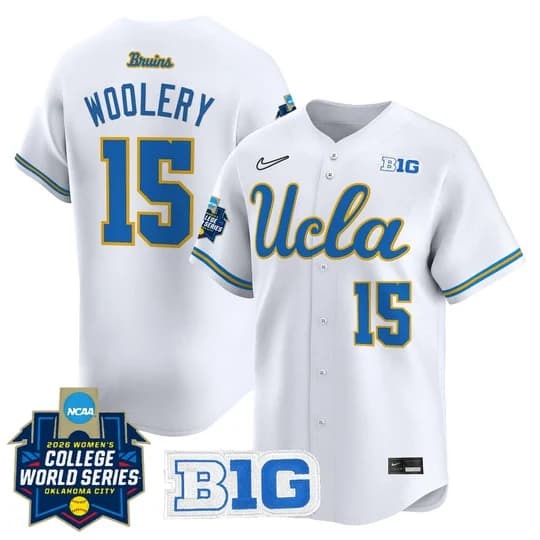 Men's Size - UCLA Bruins Softball 2026 World Series (WCWS) Vapor Premier Limited Jersey - AlJordan Woolery5
