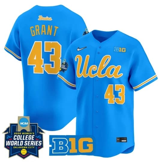 Men's Size - UCLA Bruins Softball 2026 World Series (WCWS) Vapor Premier Limited Jersey - All  Megan Grant