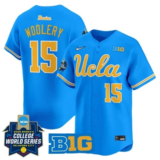 Men's Size - UCLA Bruins Softball 2026 World Series (WCWS) Vapor Premier Limited Jersey - AllJordan Woolery