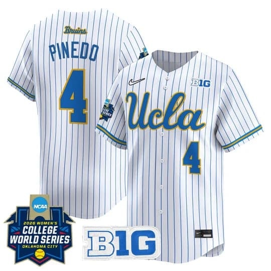 Men's Size - UCLA Bruins Softball 2026 World Series (WCWS) Vapor Premier Limited Jersey   Rylee Pinedo   4