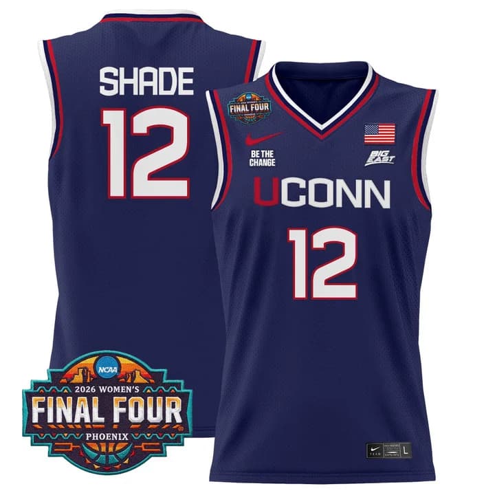 Men's Size - UConn Huskies 2026 Women's Tournament Final Four Basketball Jersey - All Stitched 12Ashlynn Shade