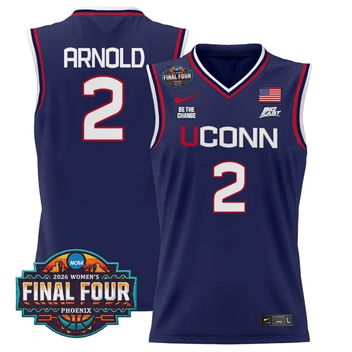 Men's Size - UConn Huskies 2026 Women's Tournament Final Four Basketball Jersey - All Stitched 2KK Arnold